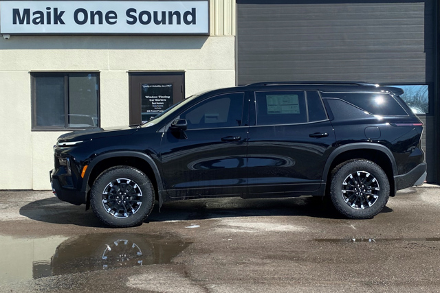 2025 Chevrolet Travers with professional window tint in North Bay